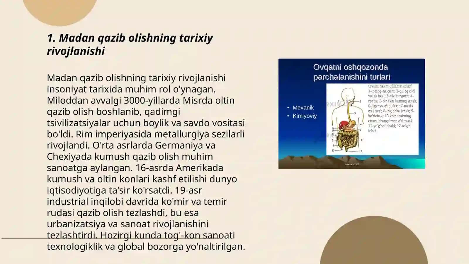 Madan hosil qiluvchi jarayonlar 3