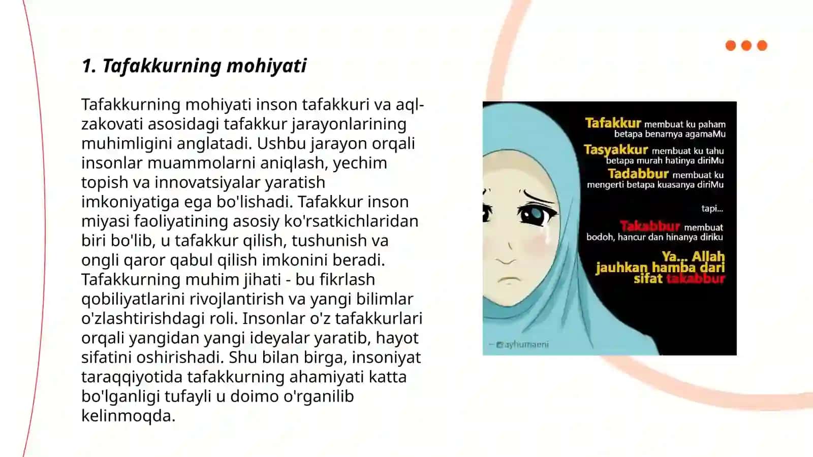 Tafakkur sifatlari 3