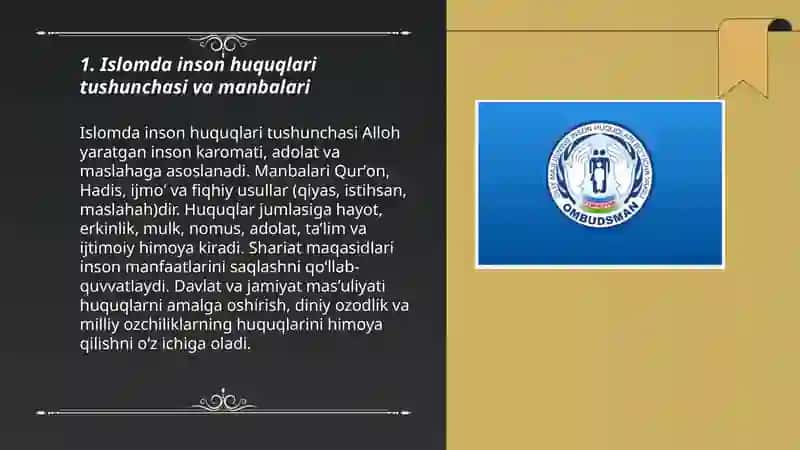Islomda inson huquqlari himoyasi 3
