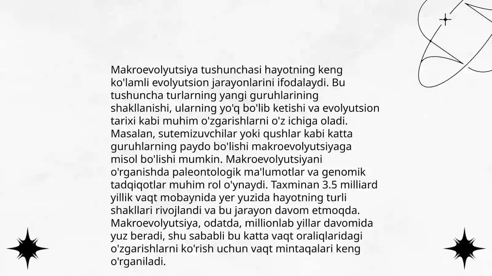 Makroevolyutsiya va uning qonuniyatlari 3