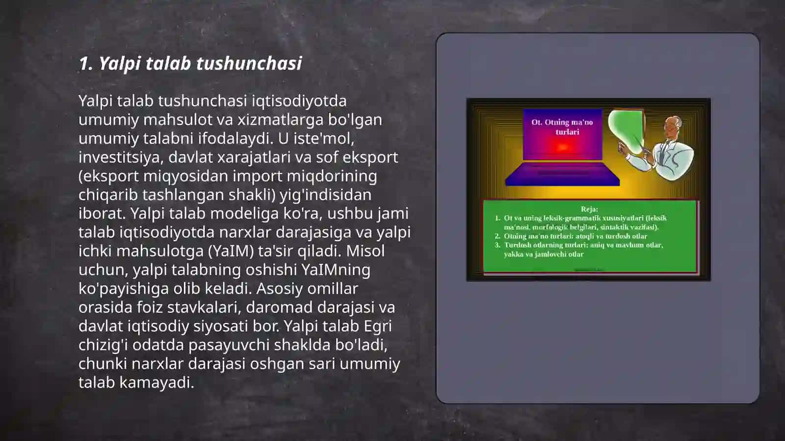 Yalpi talab uning tarkibi va unga ta'sir qiluvchi omillar 3