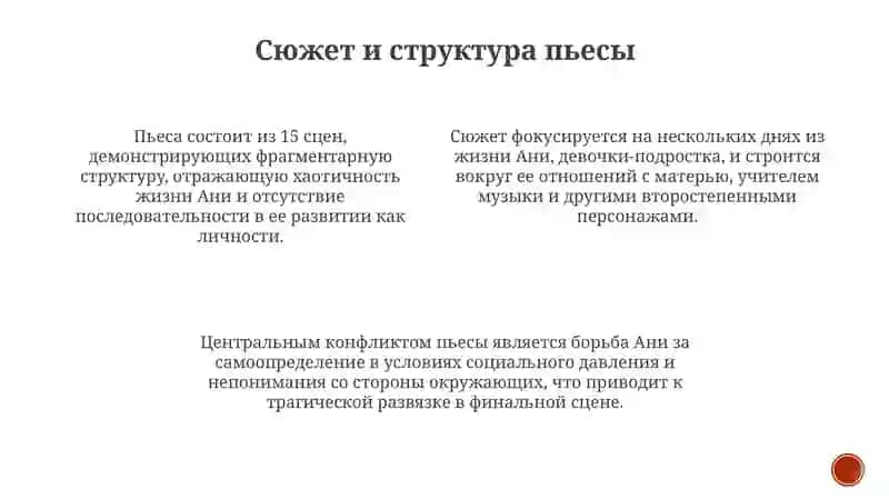 Проблематика пьесы Л. Петрушевской «Уроки музыки» 3