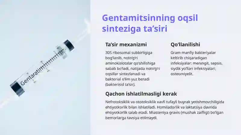 Tetratsiklinning oqsil sinteziga ta’siri 3