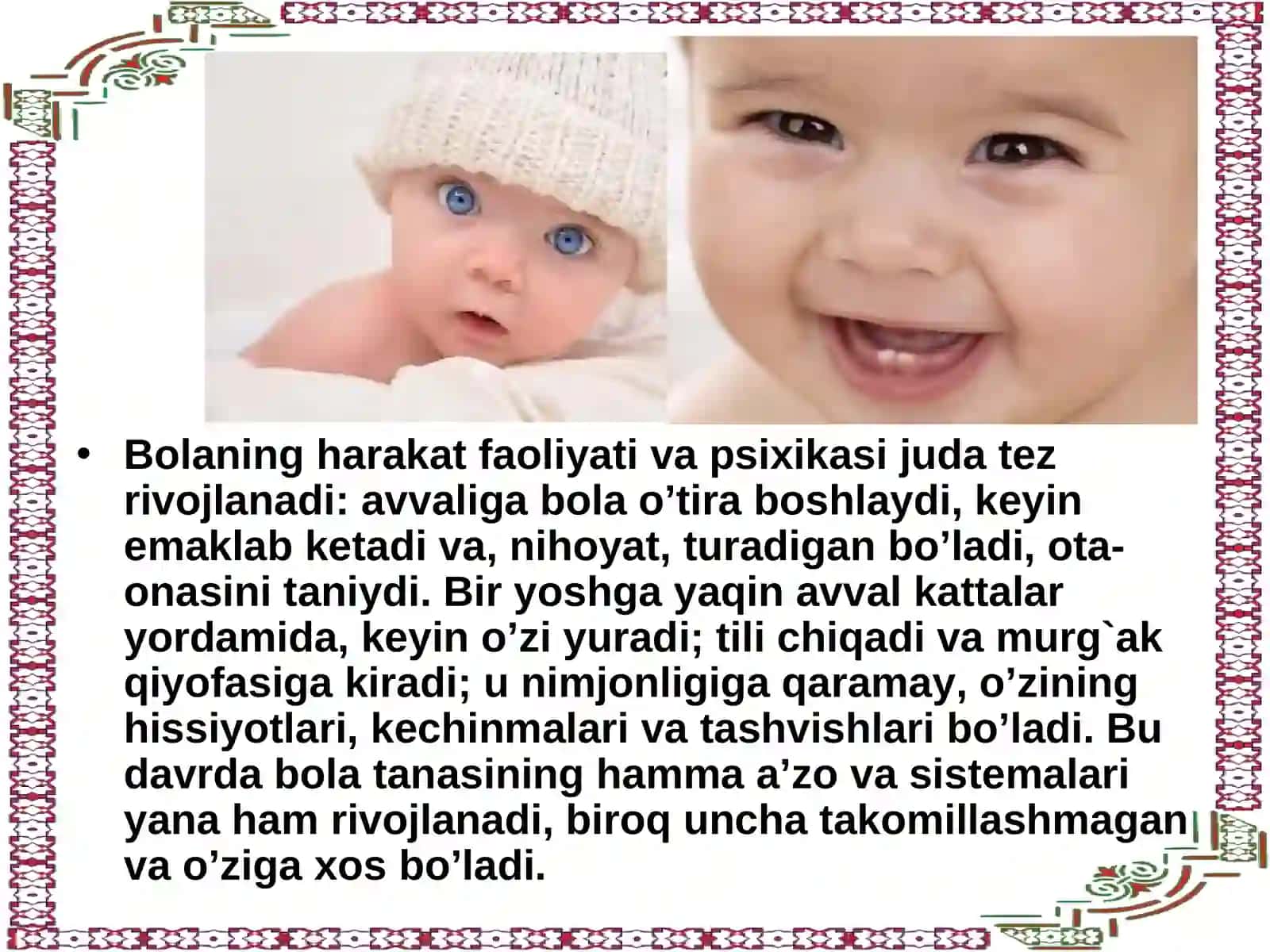 perinatal va chaqaloqlik davri psixologik rivojlanishga xos xuxuyatlari 3