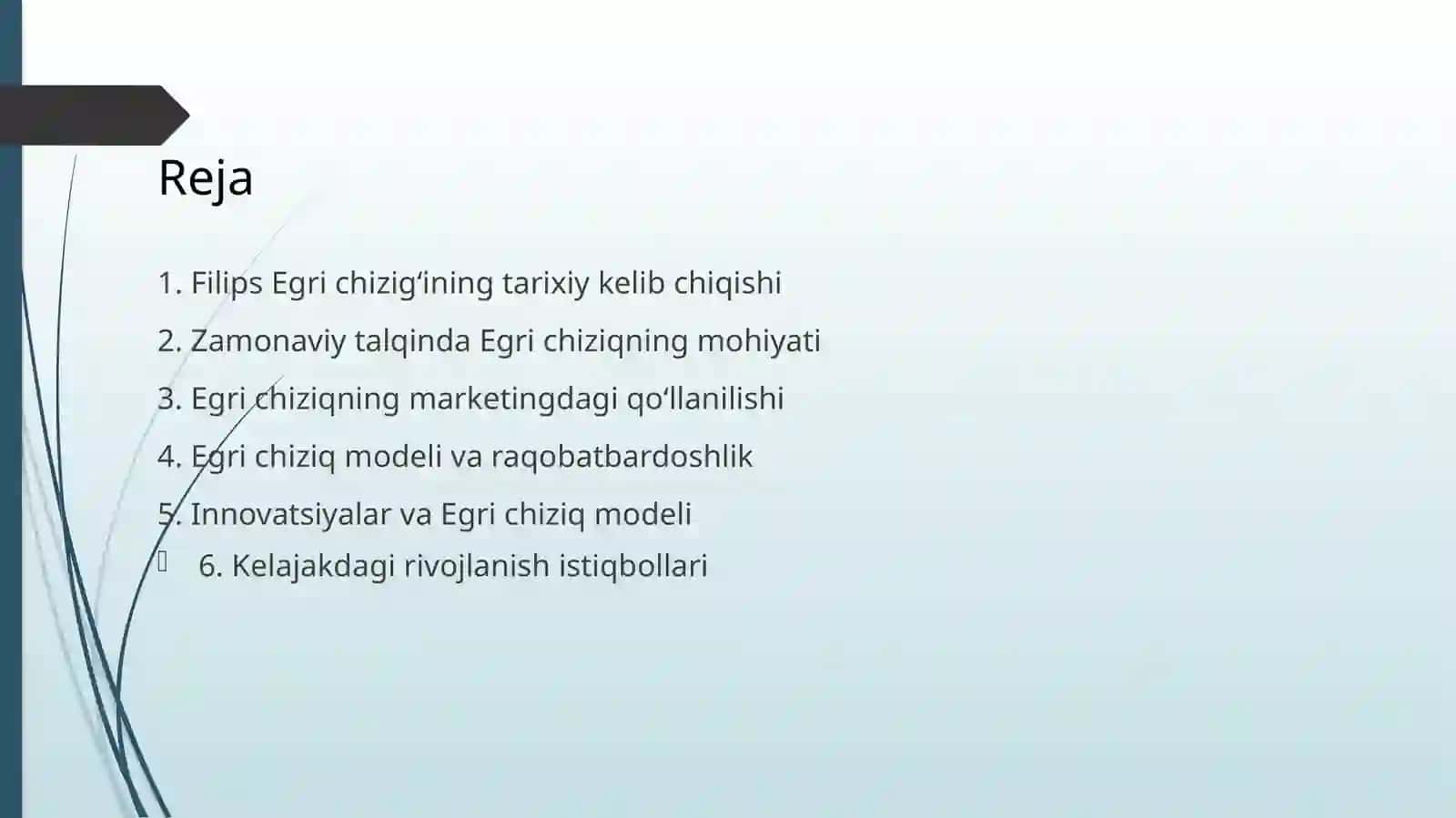 Filips egri chizigʻi, Modelning zamonaviy talqini 3