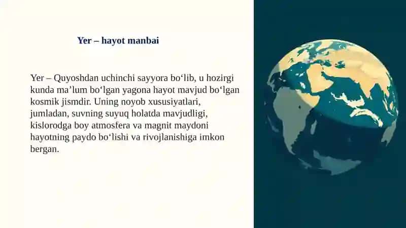 Quyoshtizimi. Yersayyorasi 3