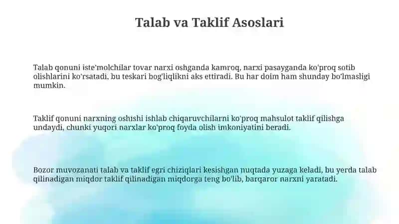 Talab va Taklif Asoslari 3