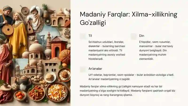 Dunyo Xalqlari Madaniyatidagi Umumiylik va Farqlar 3