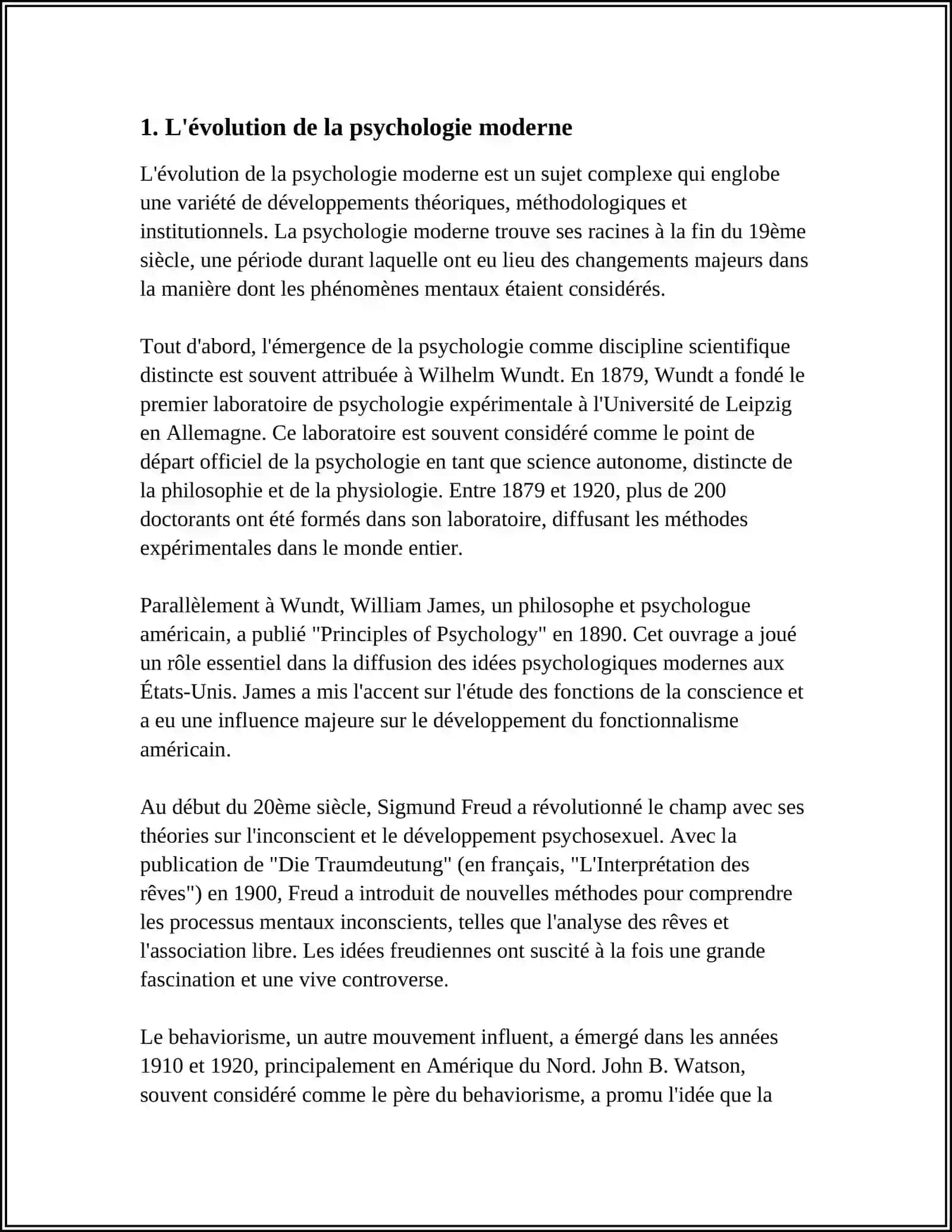 LA PSYCHOLOGIE MODERNE ET SON INFLUENCE SUR LA SOCIÉTÉ 3