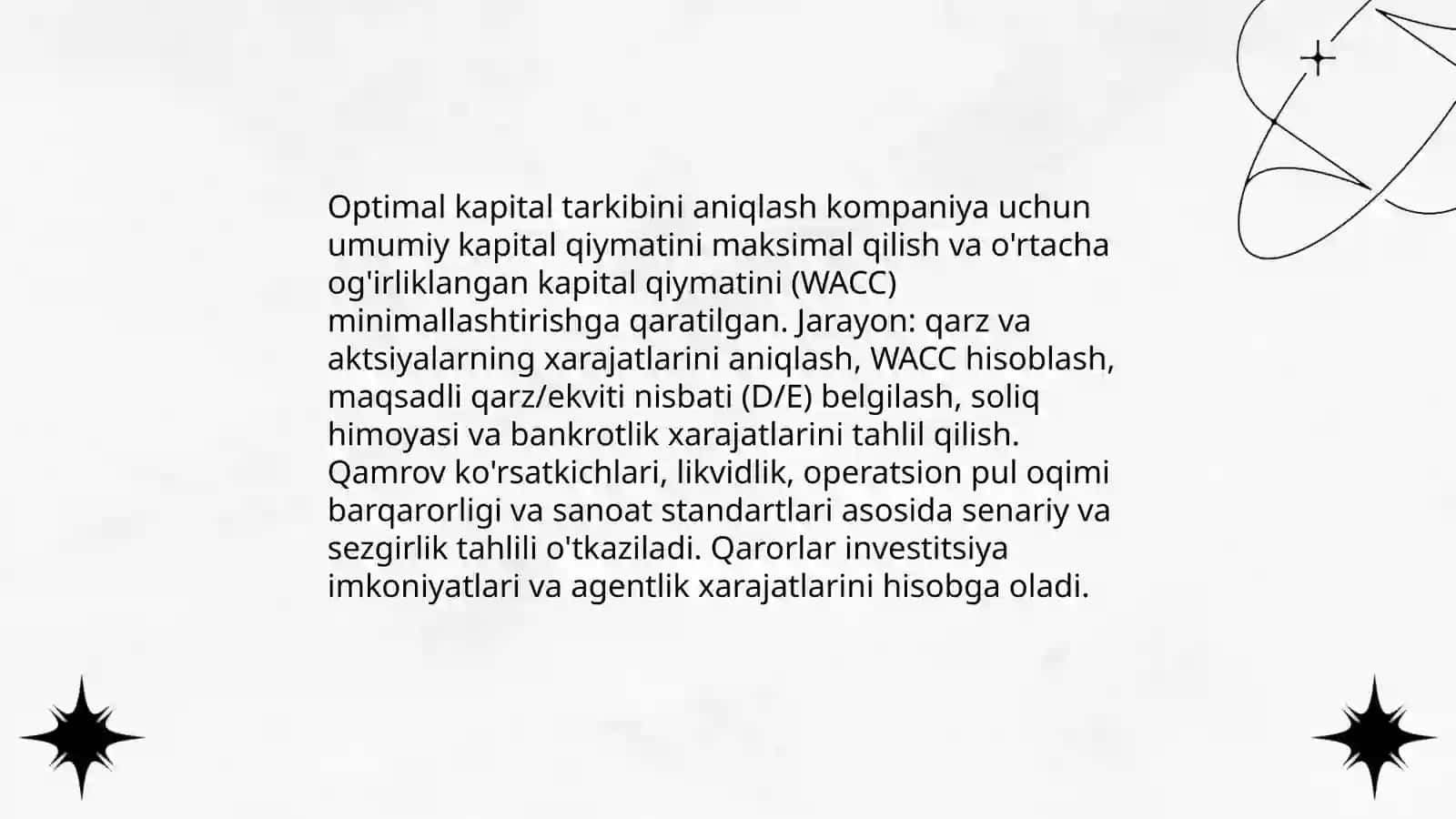 Kapital tarkibini boshqarish 3