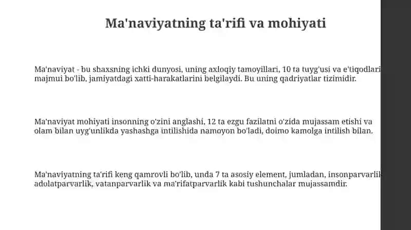 Ma'naviyati 3