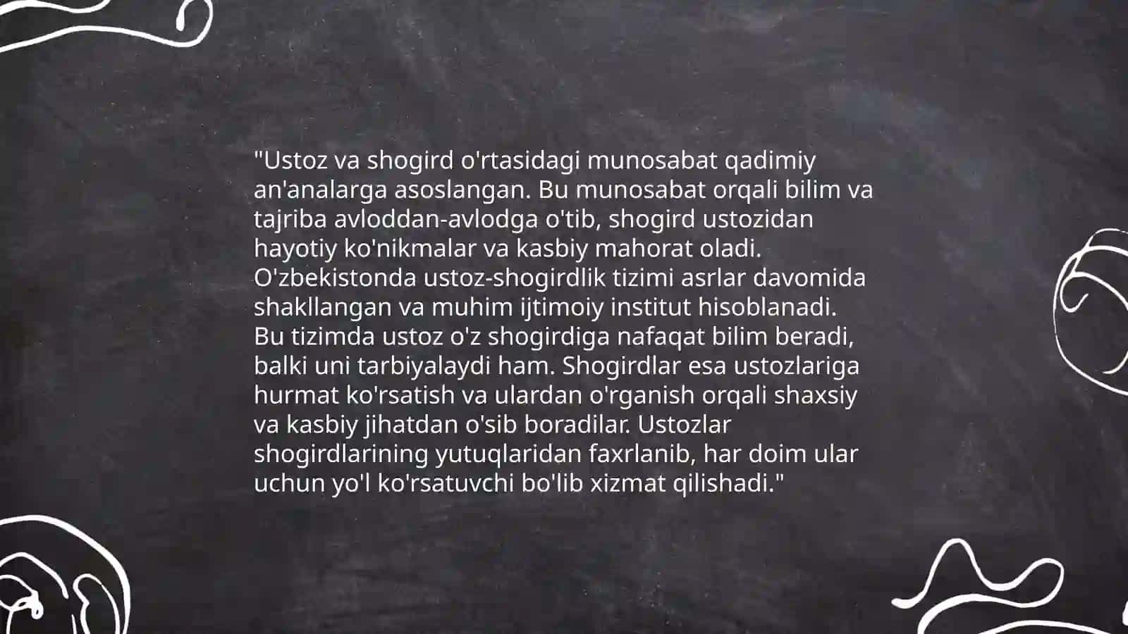 Ustoz va Shogirdning Juda Munosabati 3