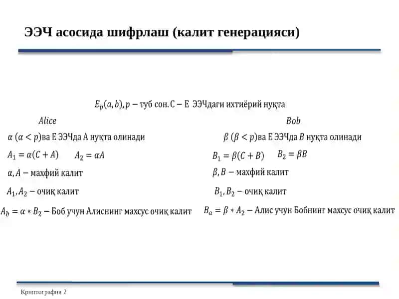 Очиқкалитлишифрлашалгоритмлари 3