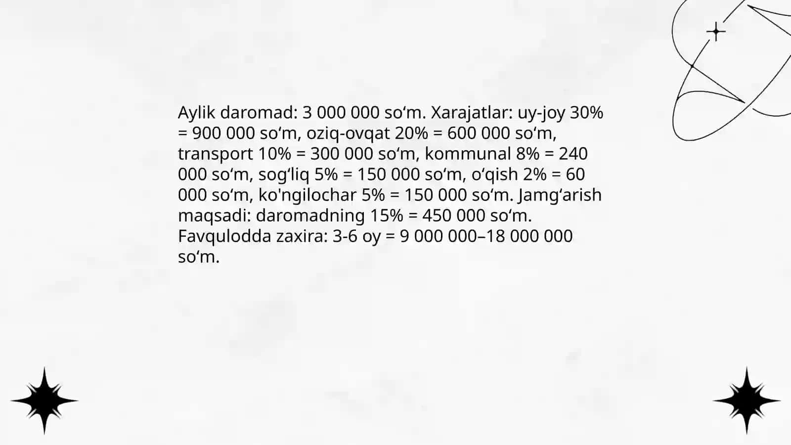 Sonlar orqali tejamkorlik 3