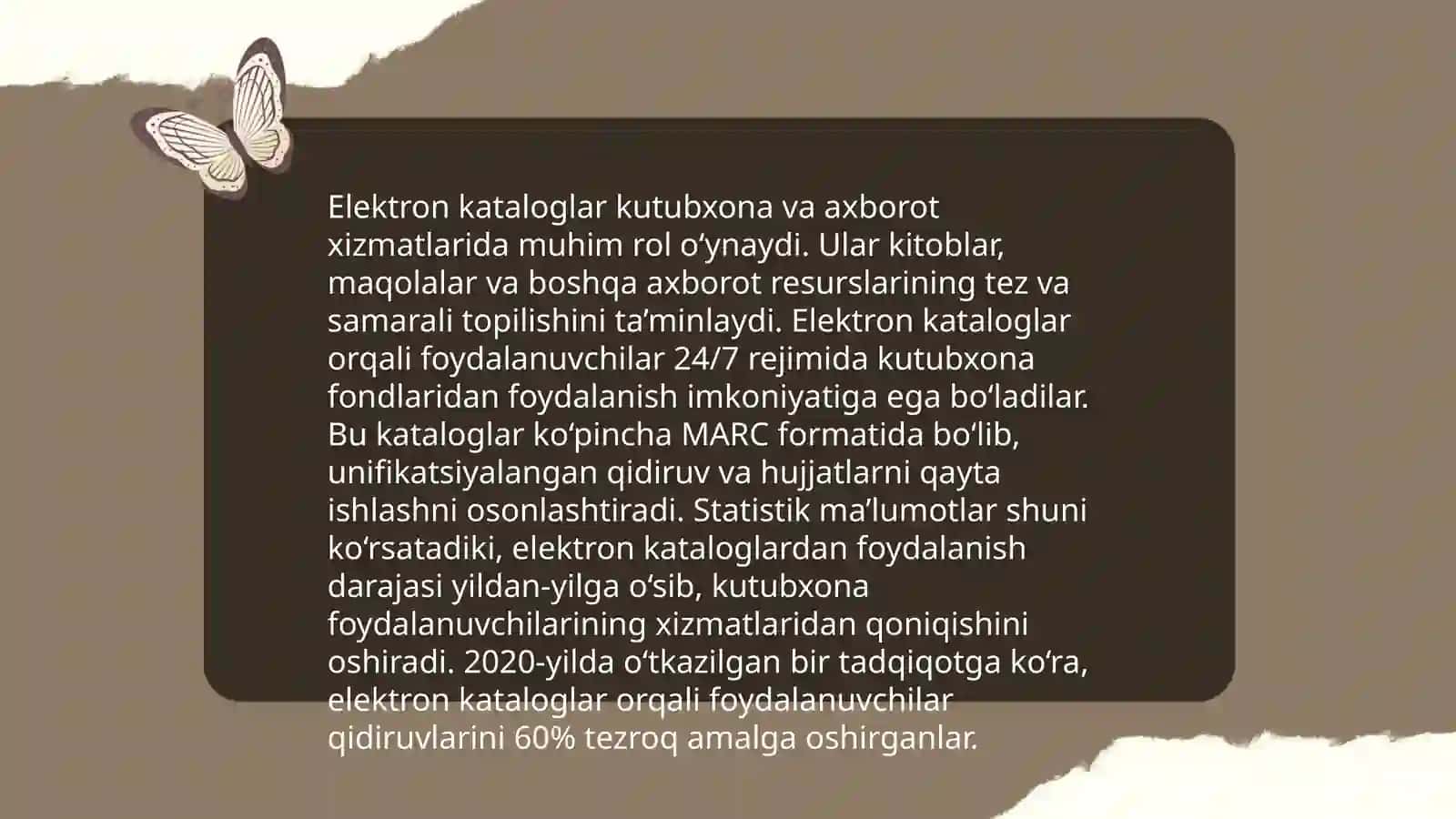 Elektron kutubxona axborot muassasalarida bibliografik xizmatini tashkil qilish 3