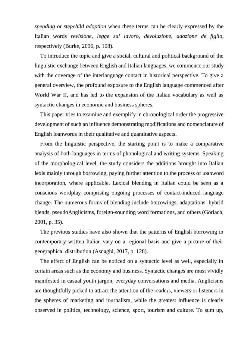Italian Borrowings and Their Influence on the English Language 3