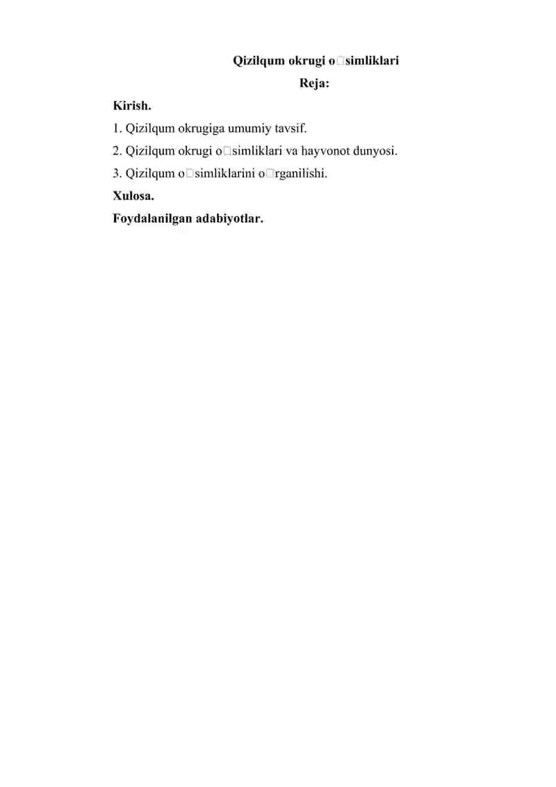 Qizilqum okrugi o‘simliklari 3