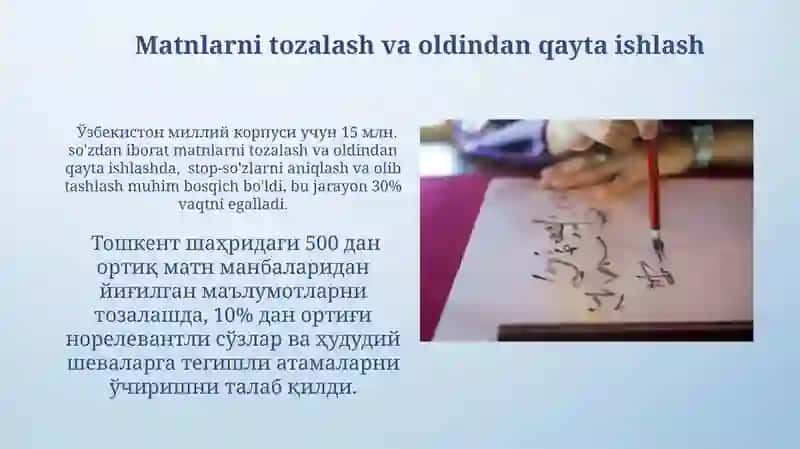 O'zbek Til Korpusi Yaratish 3