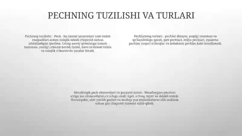 Metallurgik Pech Elementlari Va Gazaxod Sistemasi 3