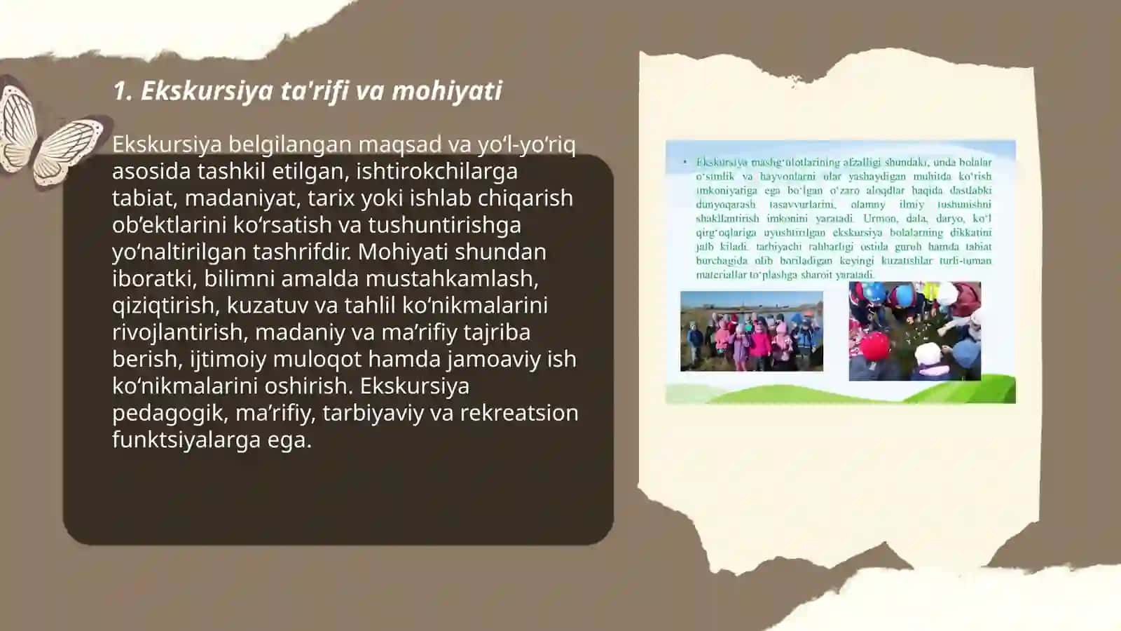 Ekskursiya haqida tushuncha 3