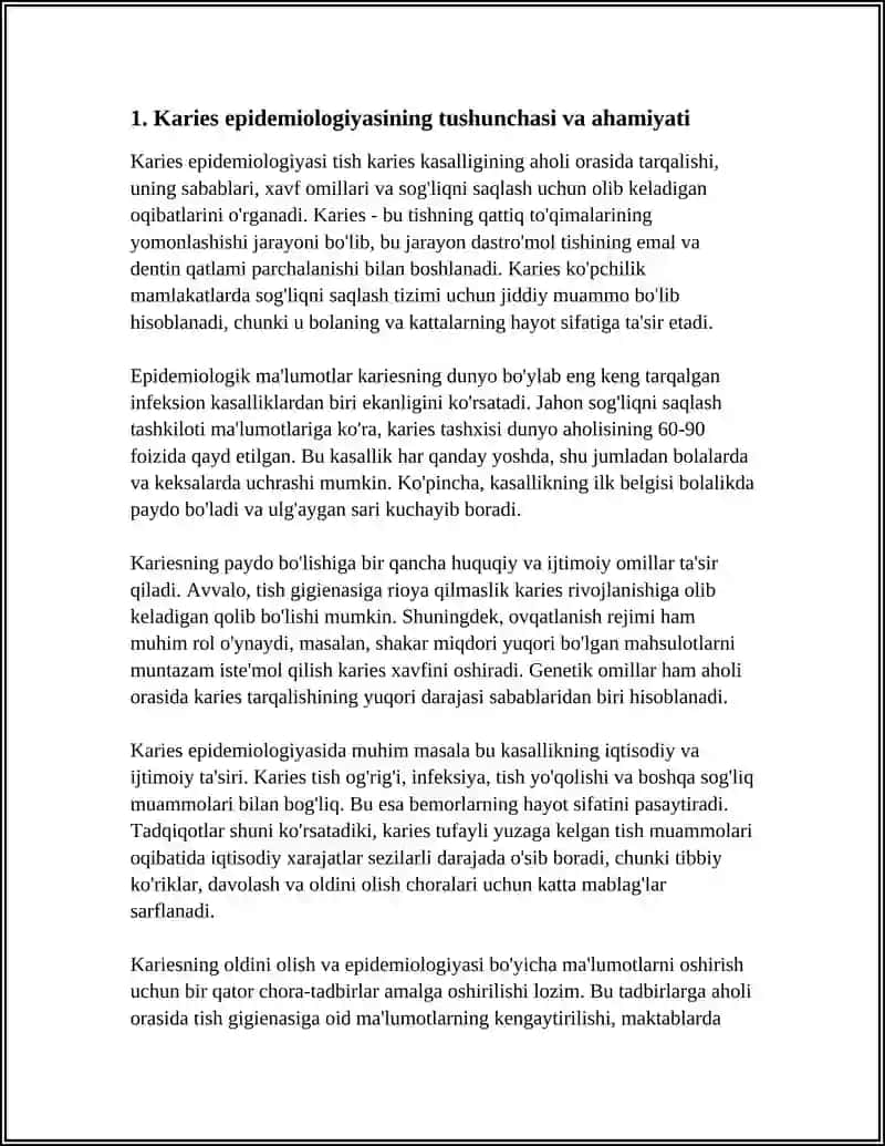KARIES EPIDEMIOLOGIYASI 3