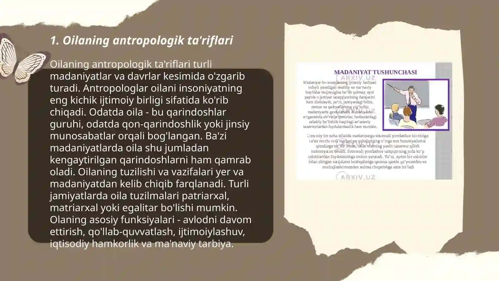 Oilaning antropologik ta'riflari 3