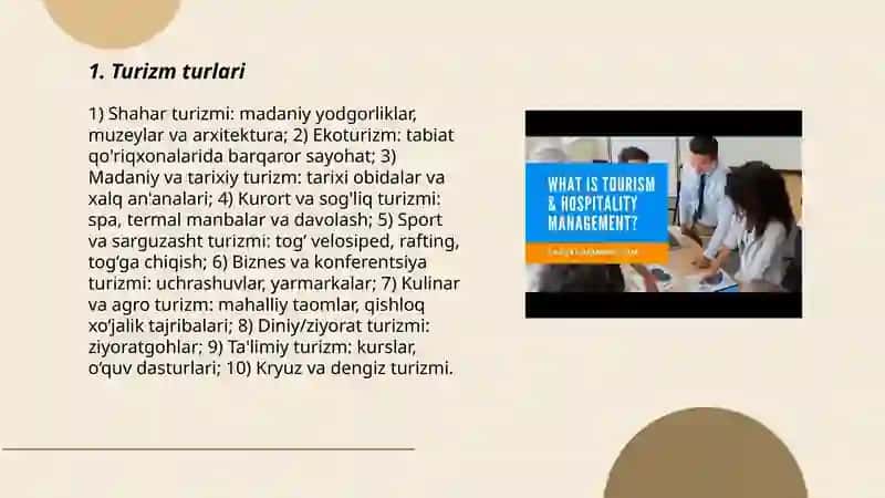 Tourism and Hospitality 3