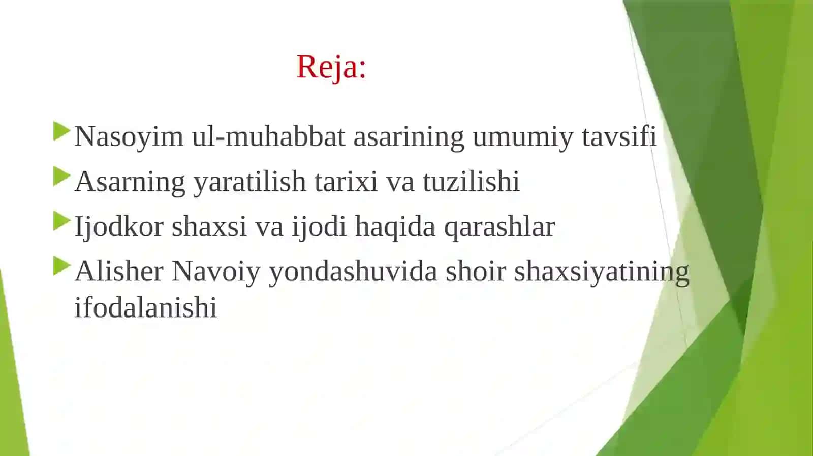 "Nasoyim ul-muhabbat" 3