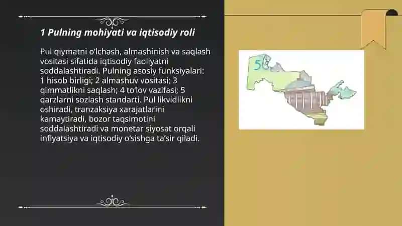 Pulning mohiyari va funksiyalari 3