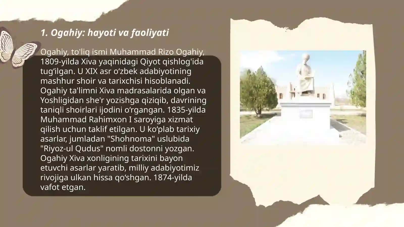 Ogahiy va ijodi va uning "shohidi iqbol" asari 3