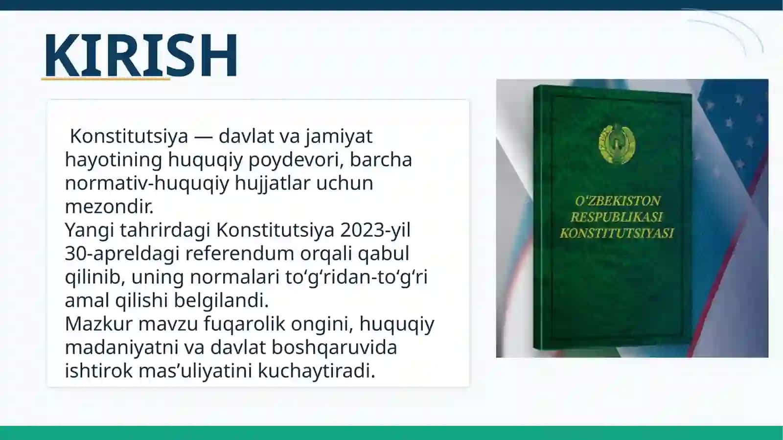 Konstitutsiya toʻlqinida 3