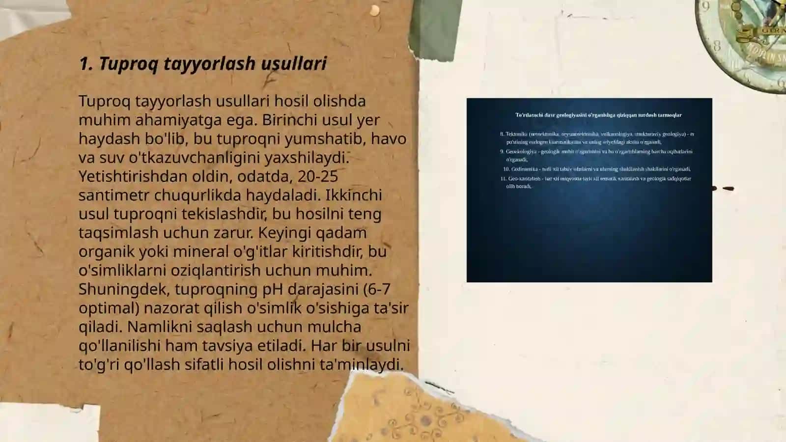 Tuproq tayyorlash usullari 3