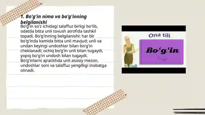 Bo'g'in ko'chirishni o'rganamiz 3
