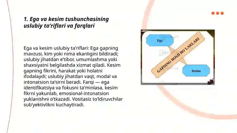 Ega va Kesim Uslubiy Tavsifi 3