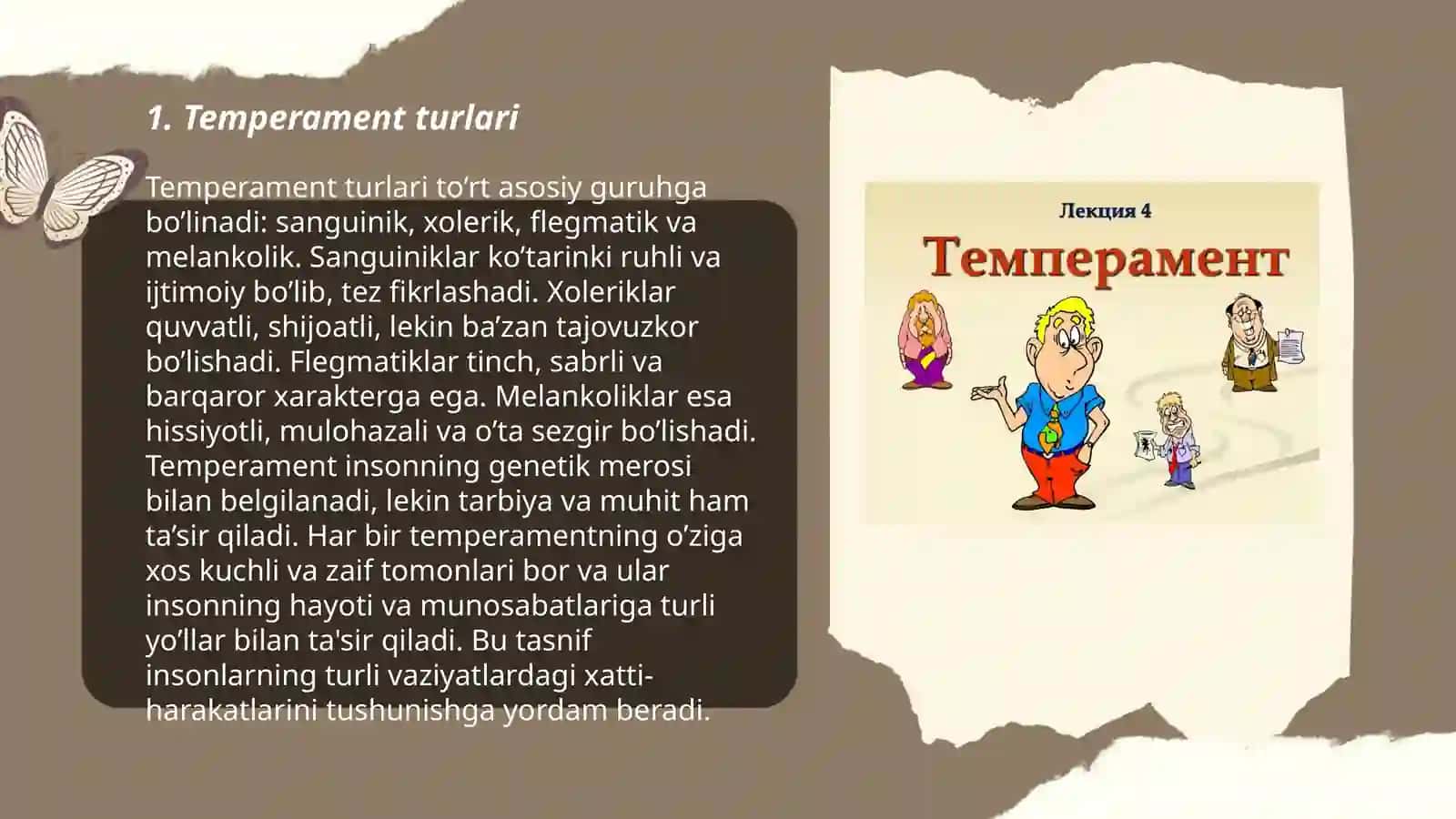 Temperament,xarakter va uning xossalari 3
