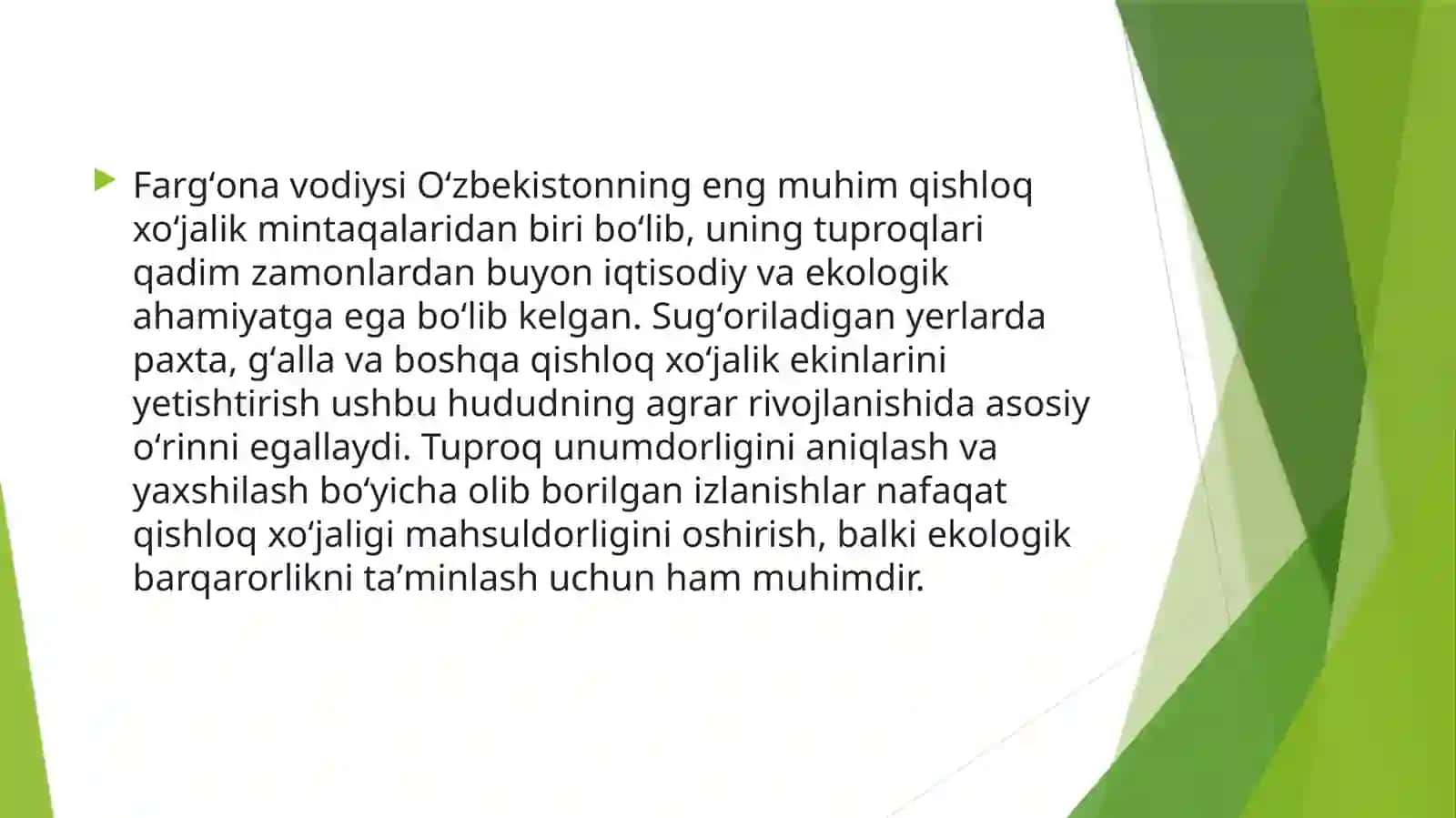 Farg‘ona Vodiysi Tuproqlari 3