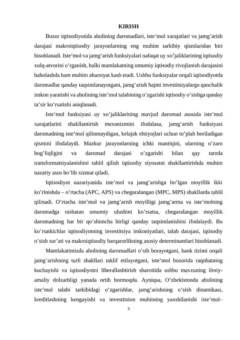 Iste’mol va jamg’arish funksiyalari 3