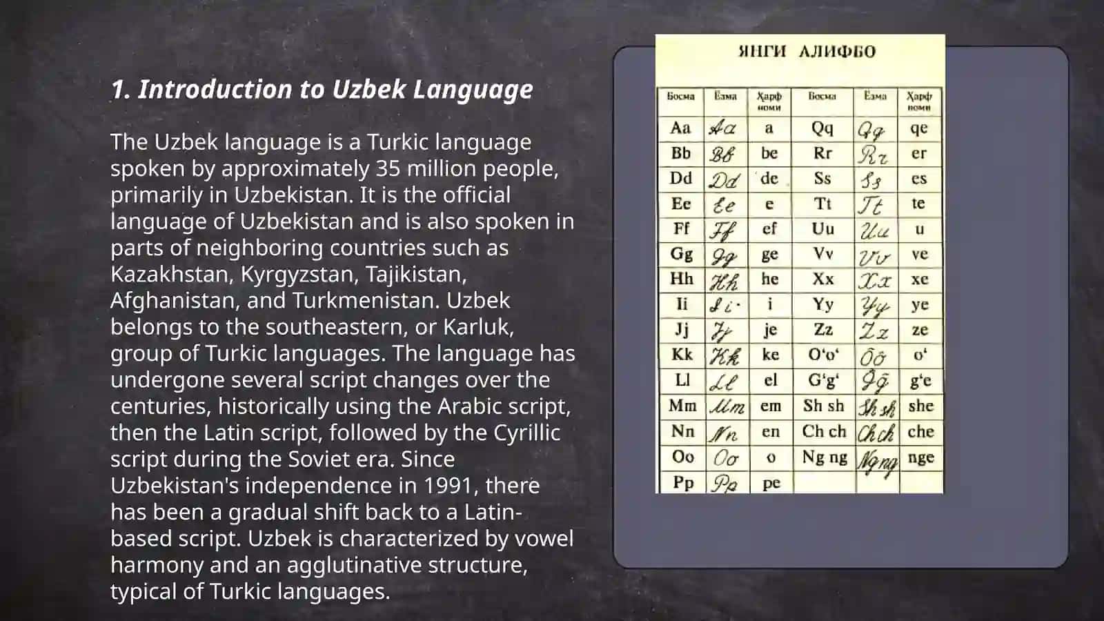 Chet el fuqarolari uchun o'zbek tili 3
