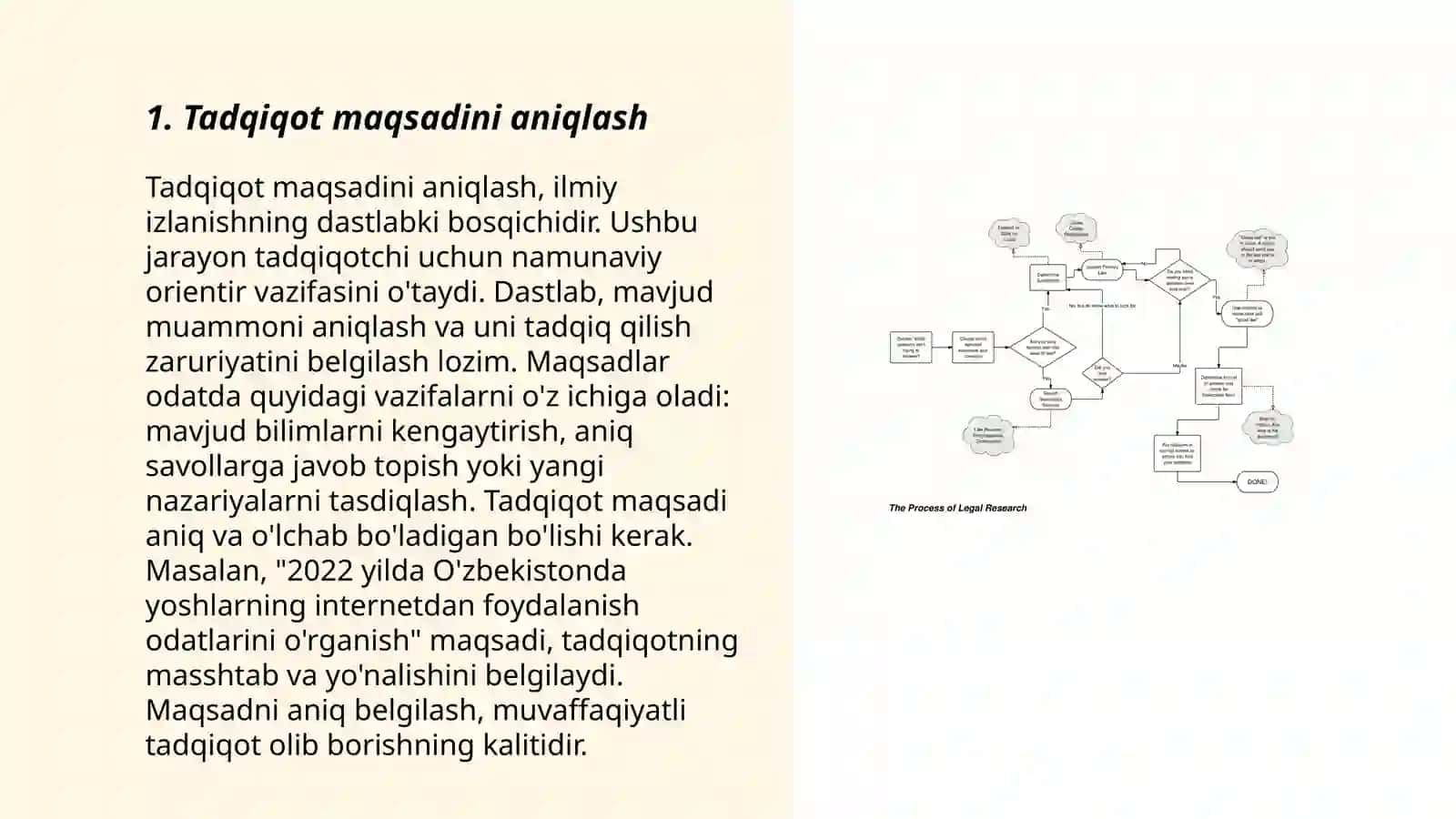 Tadqiqot processini tashkillashtirish va uning ketma-ketligi 3