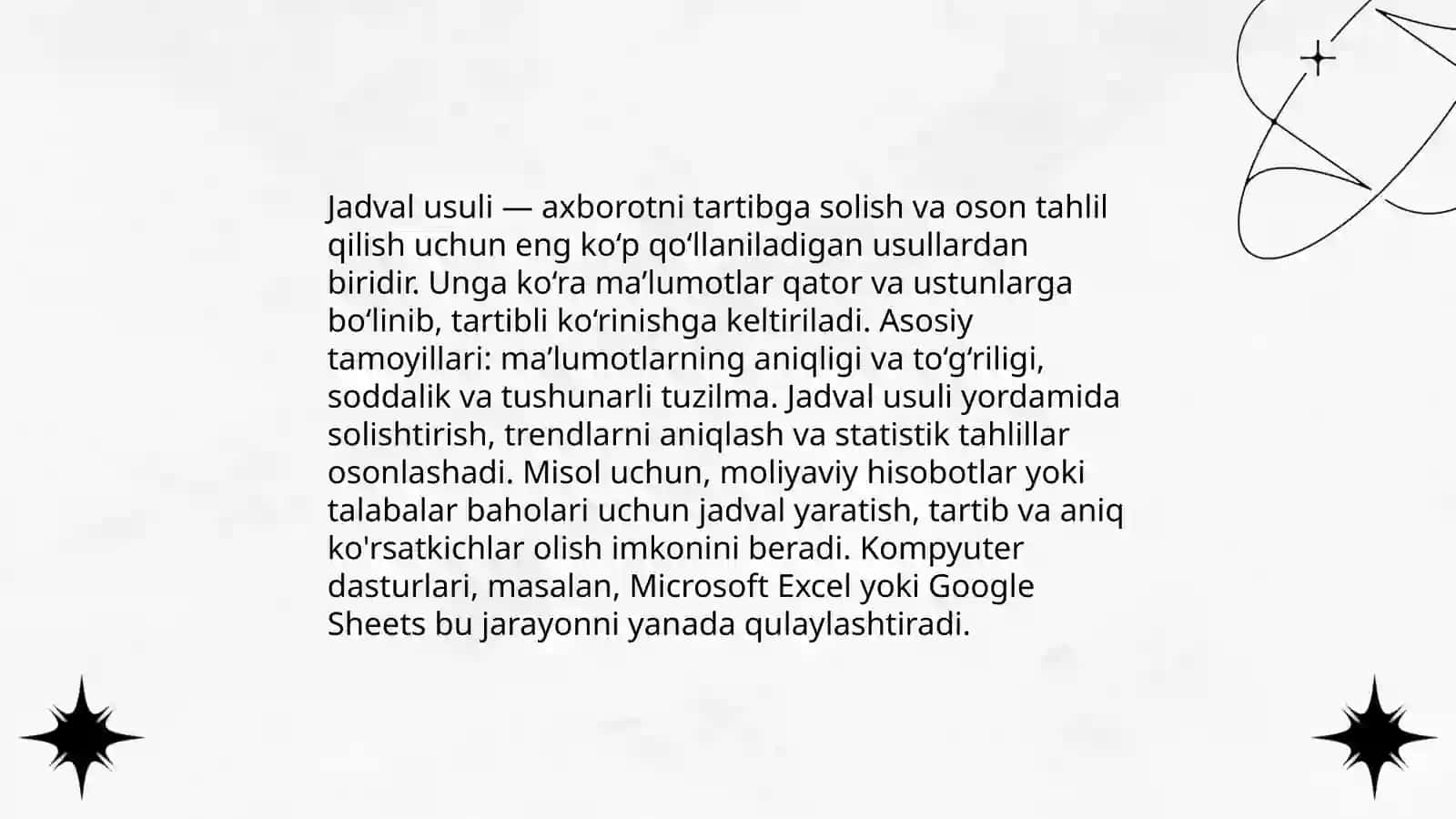 Jadval usuli yordamida mantiqiy masalalar 3