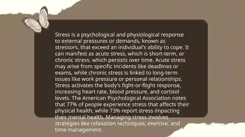 Stress in simple words 3