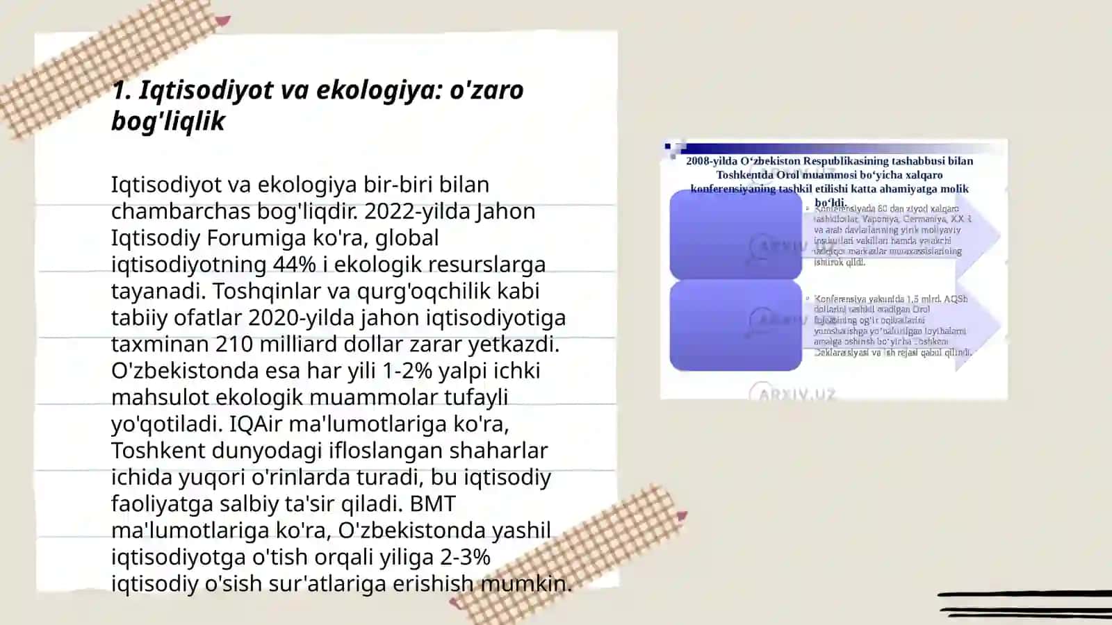 Iqtisodiy ekologik muammolar 3