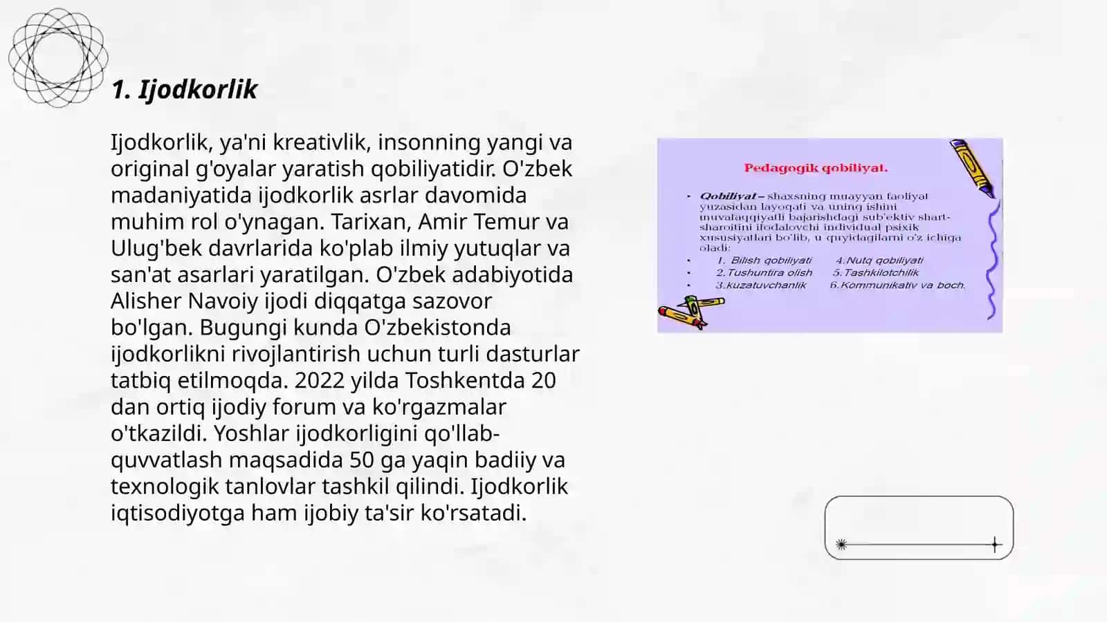 Ijodkorlik 3