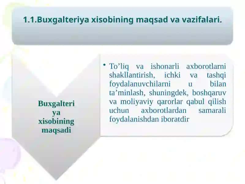 Moliyaviy hisob faniga kirish 3