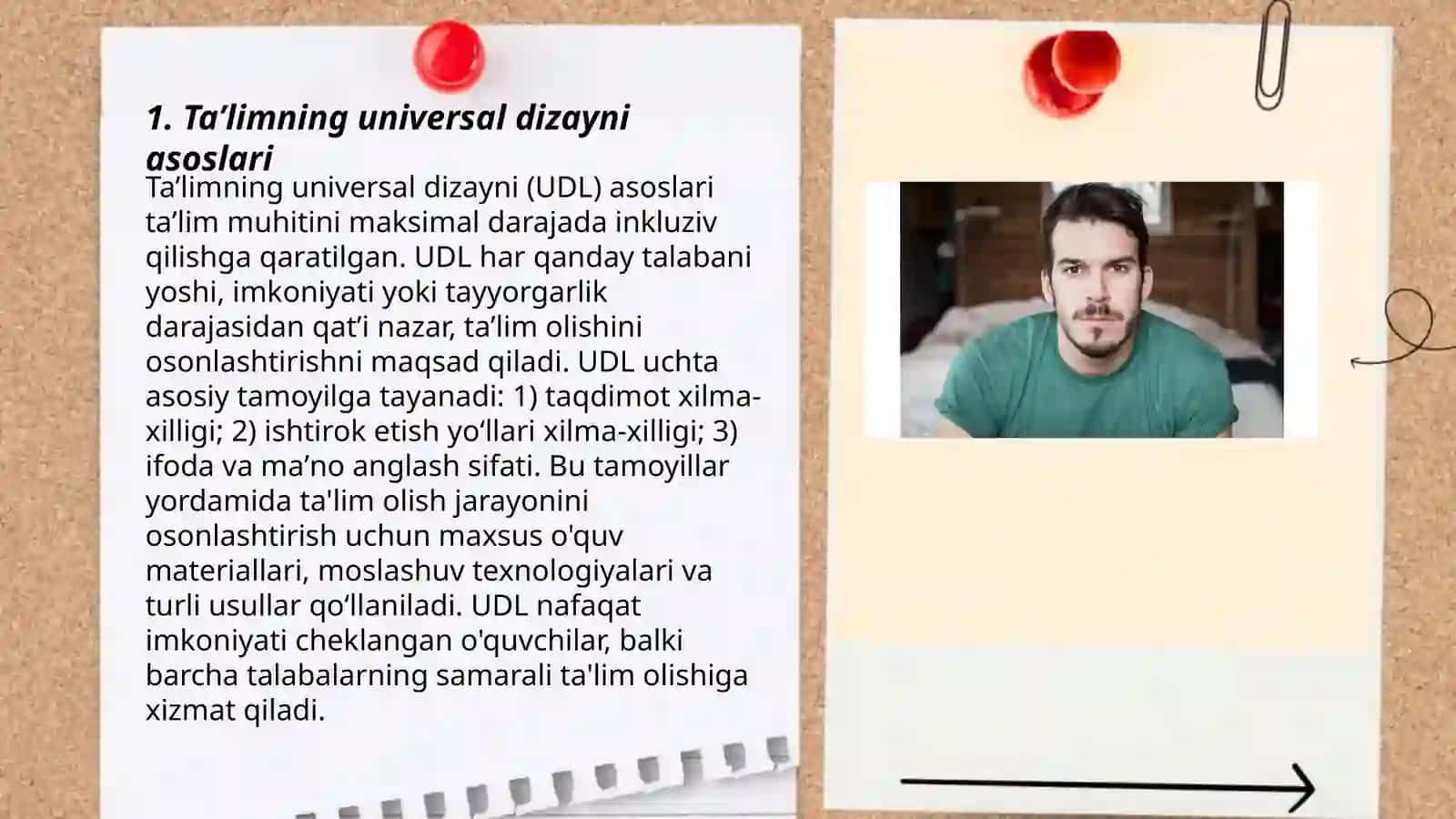 Taʼlimning Universal Dizayni va Individual Taʼlim Dasturi 3