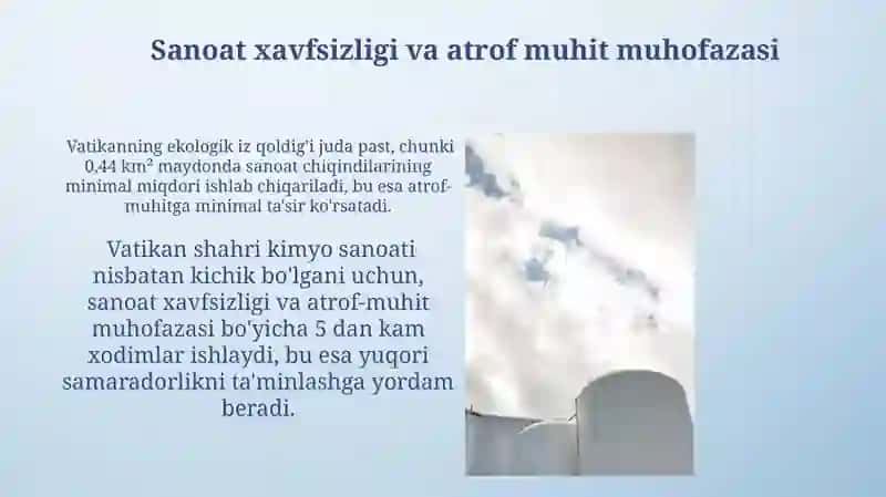 Vatikan davlatida kimyo sanoati 3