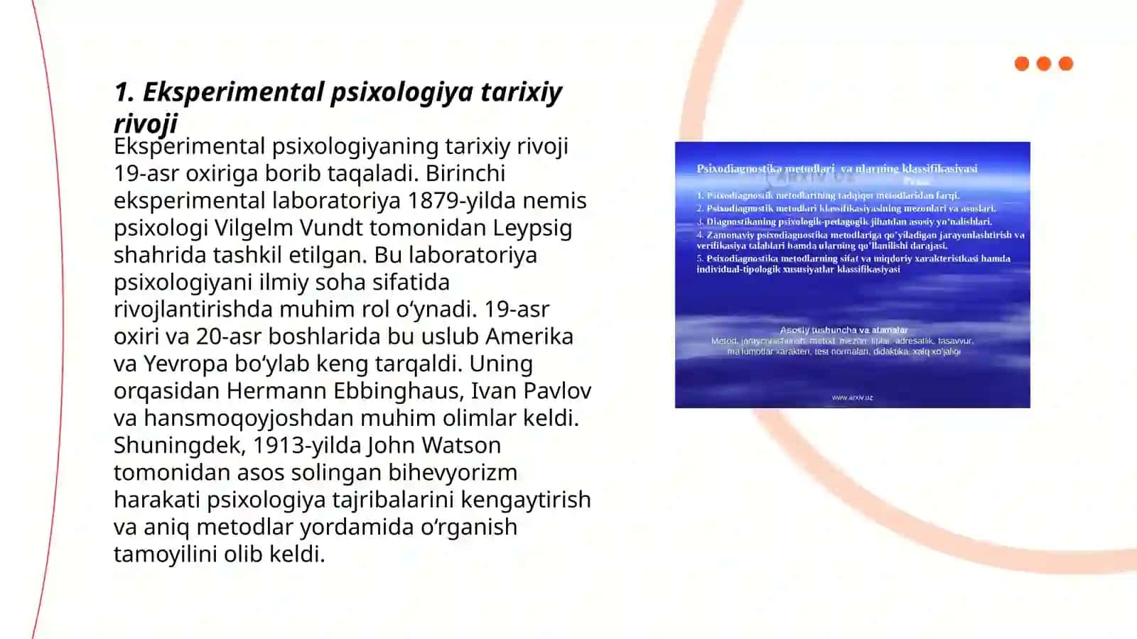 Psixologiyada Xulq atvorni eksperimental o'rganish metodlari 3