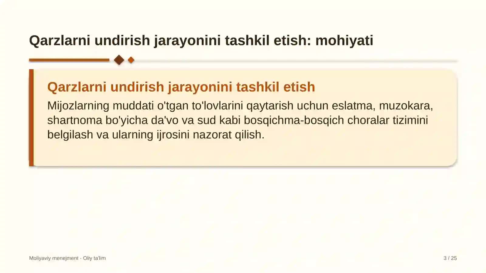 suv omborlarida qarzlarni undirish jarayonini tashkil etish 4456 3