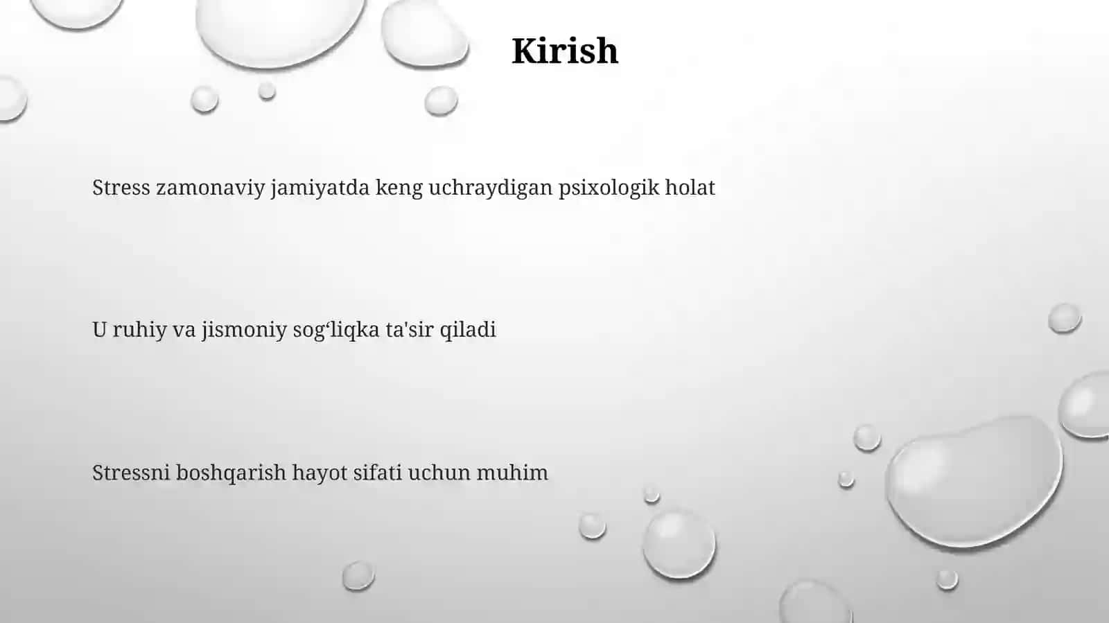 Stres holatini boshqarish 3