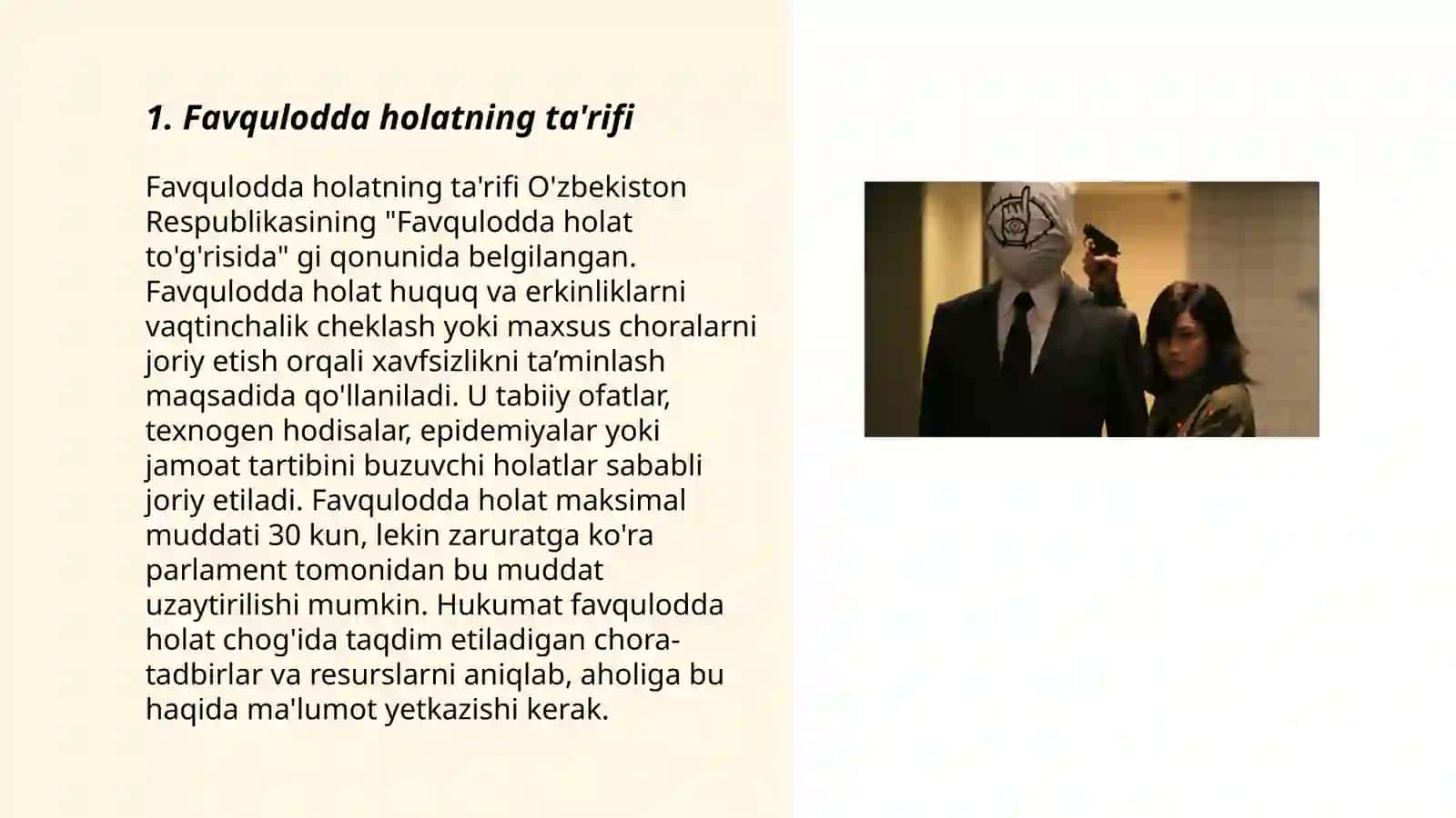 Favqulodda holat to'g'risida 3